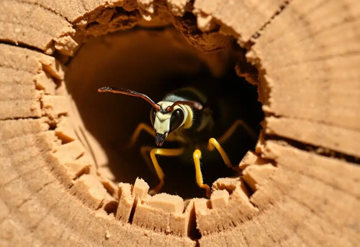 Les secrets surprenants de la guêpe charpentière : un insecte méconnu et fascinant